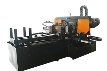 G-300伺服轉角自動送料帶鋸機